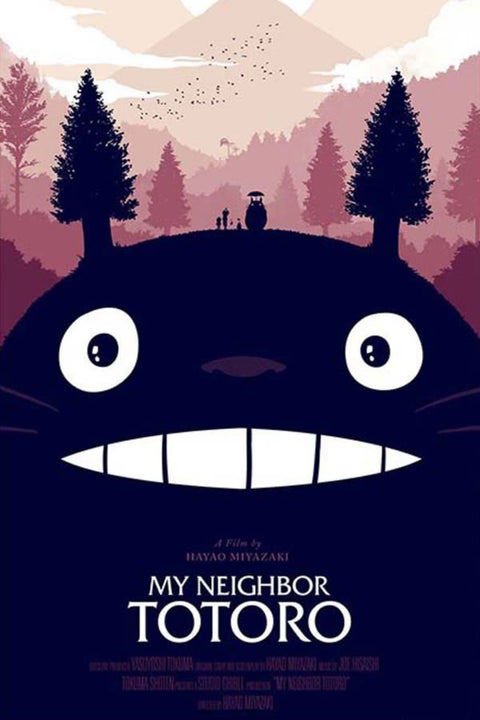 Poster Meu Amigo Totoro - Tonari No Totoro - Studio Ghibli - Infantil