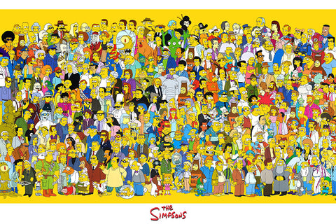 Poster Simpsons Personagens - Séries
