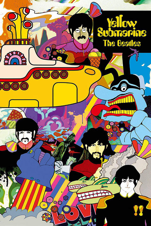 Poster Yellow Submarine - The Beatles - Bandas de Rock