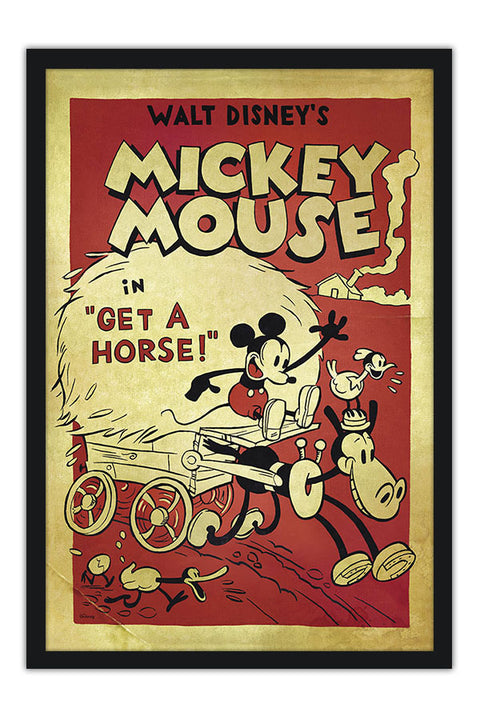 Poster Mickey Mouse Get a Horse - Retrô - Infantil