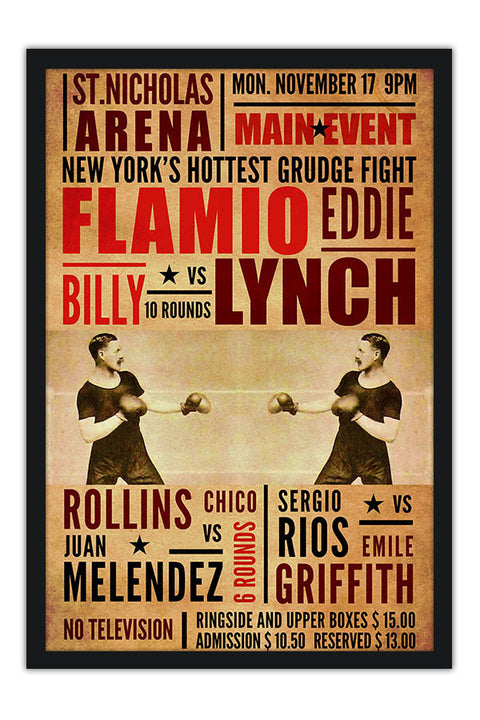 Poster Boxe - Coleção - Retrô - Vintage