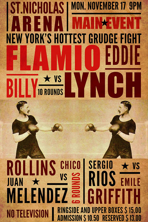 Poster Boxe - Coleção - Retrô - Vintage
