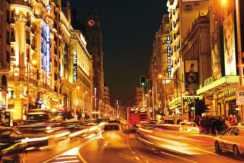 Poster Madri - Gran Via - Europa - Paisagens