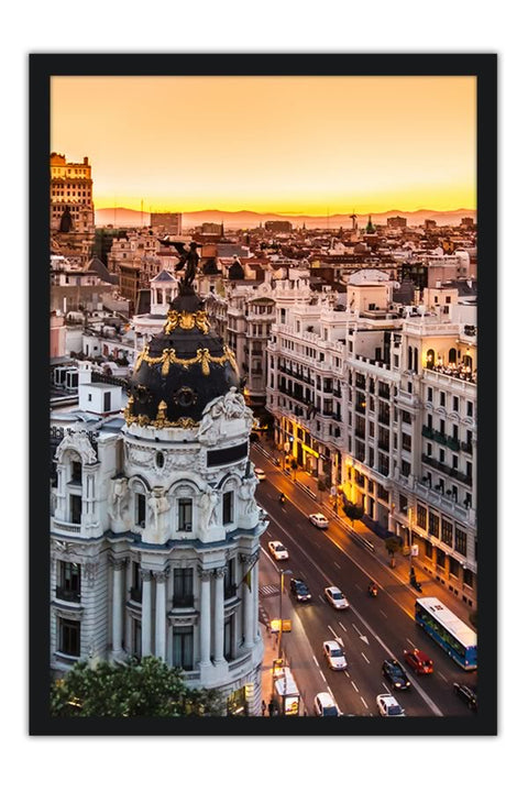 Poster Madri - Gran Via - Europa - Paisagens