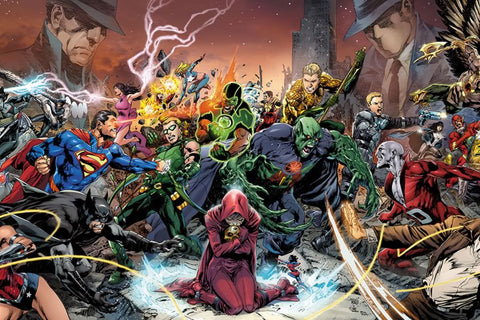 Poster Trinity War - Heróis - Comics - Quadrinhos - Hq