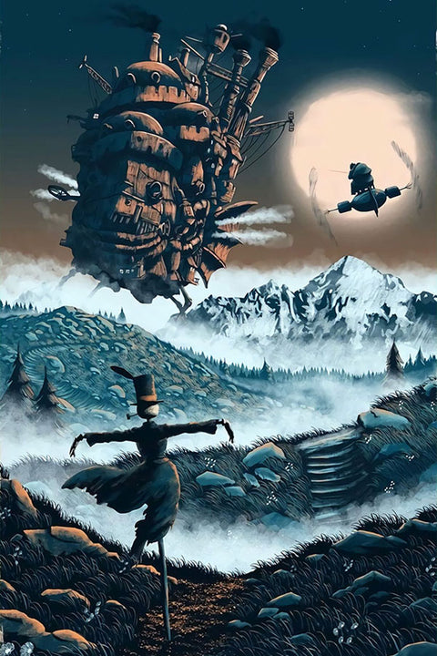 Poster Castelo Animado - Estudio Ghibli - Filmes