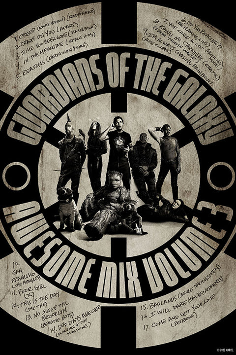 Poster Guardioes da Galaxia - Guardians Of The Galaxy Volume 3 - Marvel MCU - Filmes