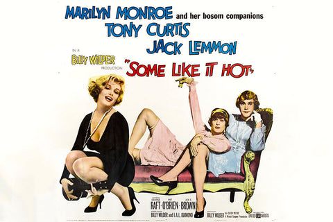 Poster Some Like It Hot - Quanto Mais Quente Melhor - Vintage - Filmes
