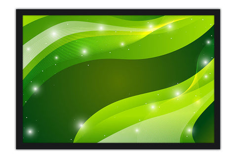 Poster Abstrato - Verde - Ondas - Colors - Decoração