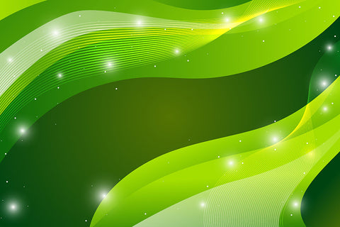 Poster Abstrato - Verde - Ondas - Colors - Decoração