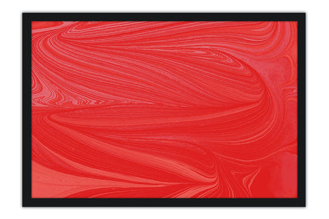 Poster Abstrato - Vermelho - Ondas - Colors - Decoração