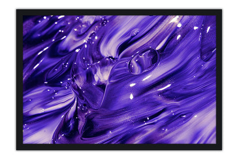 Poster Abstrato - Roxo - Fluído - Colors - Decoração