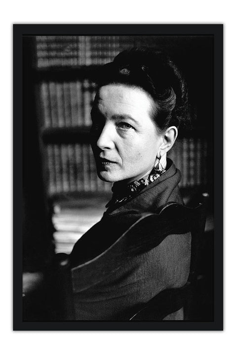 Poster Simone de Beauvoir - Figuras Historicas