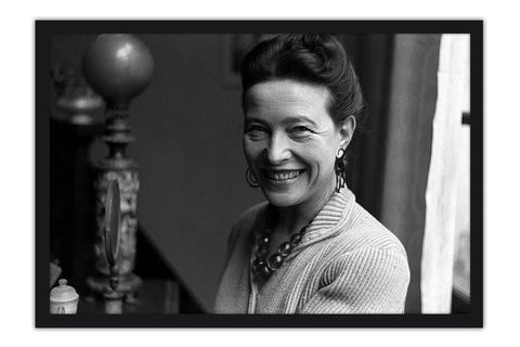 Poster Simone de Beauvoir - Figuras Historicas