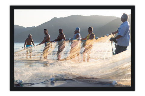Poster Pescadores - Florianopolis - Paisagens