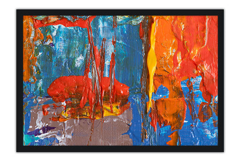 Poster Abstrato - Colors - Golpes de Pincel - Arte Decorativa