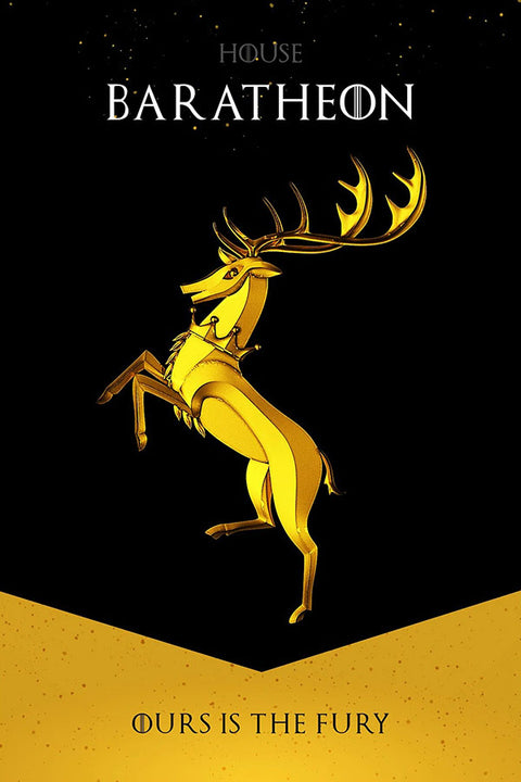 Poster Casa Baratheon - Game Of Thrones - Séries