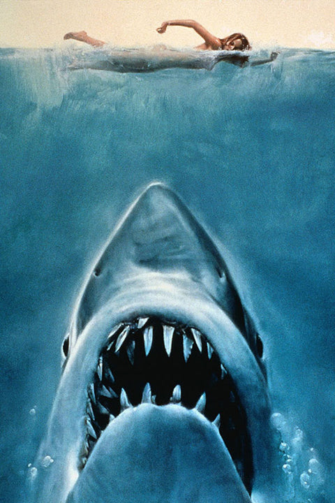 Poster Jaws - Tubarão - Filmes - Retrô - Clássico