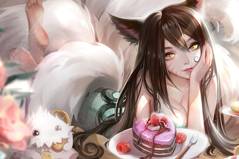 Poster League Of Legends - LOL - Ahri - Games