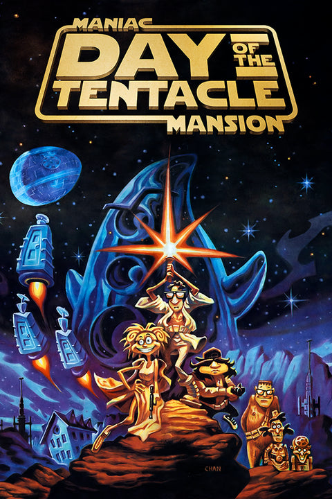 Poster Day of the Tentacle - Maniac of the Mansion - Games
