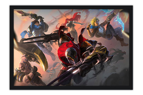 Poster League Of Legends - LOL - Champions Zed Braum Garen Ezreal Katarina - Games