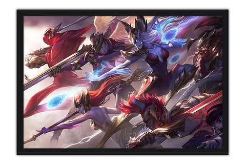 Poster League Of Legends - LOL - Ekko Syndra Nami Olaf Jhin Zac - Games