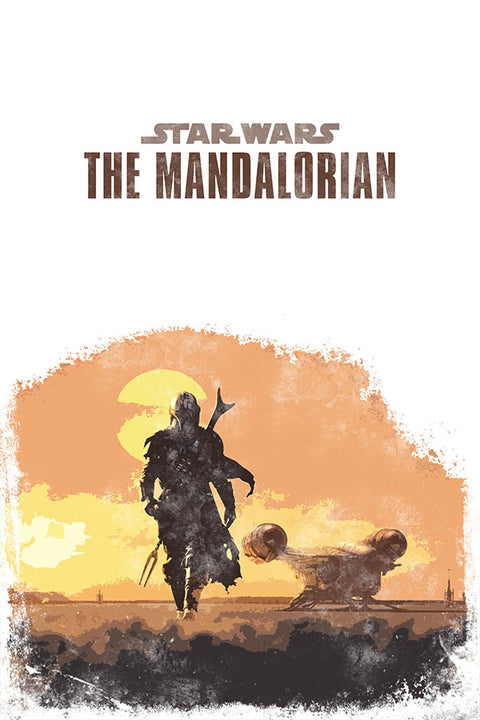 Poster Baby Yoda - Mandaloriano - Mandalorian - Séries