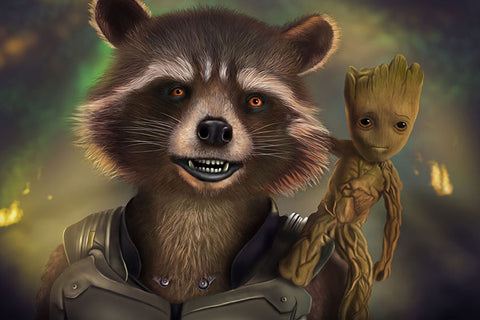 Poster Baby Groot - Guardians Of The Galaxy - Guardiões Da Galaxia - Filmes