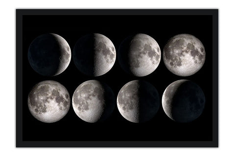 Poster Fases da Lua - Espaço - Imagens do Universo