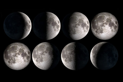 Poster Fases da Lua - Espaço - Imagens do Universo