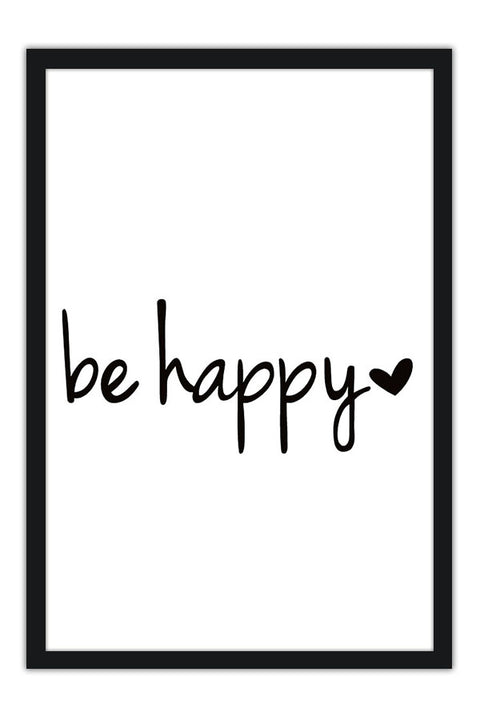 Poster Be Happy - Frases