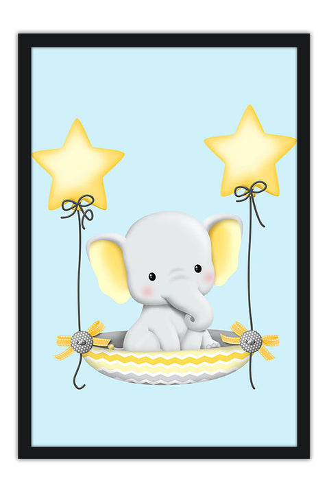 Poster Elefante - Quarto De Bebê - Baby Room - Infantil