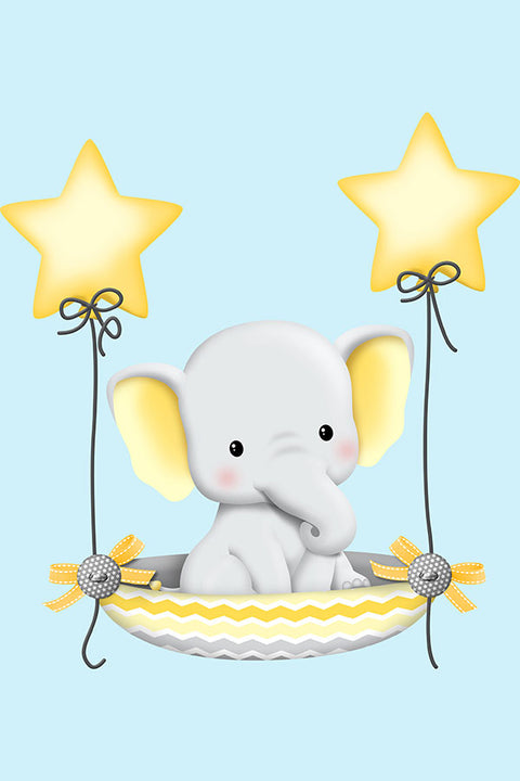 Poster Elefante - Quarto De Bebê - Baby Room - Infantil