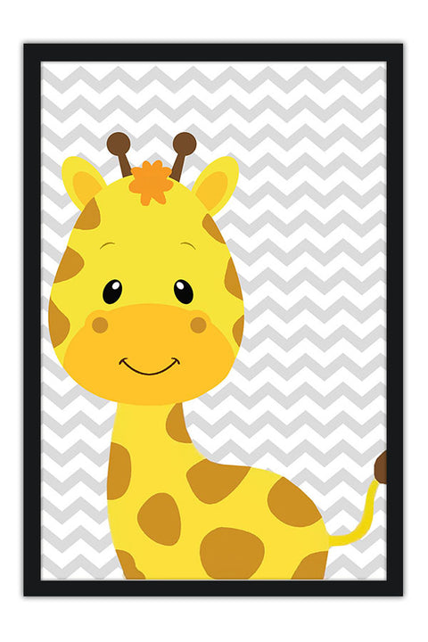 Poster Girafa - Quarto De Bebê - Baby Room - Infantil
