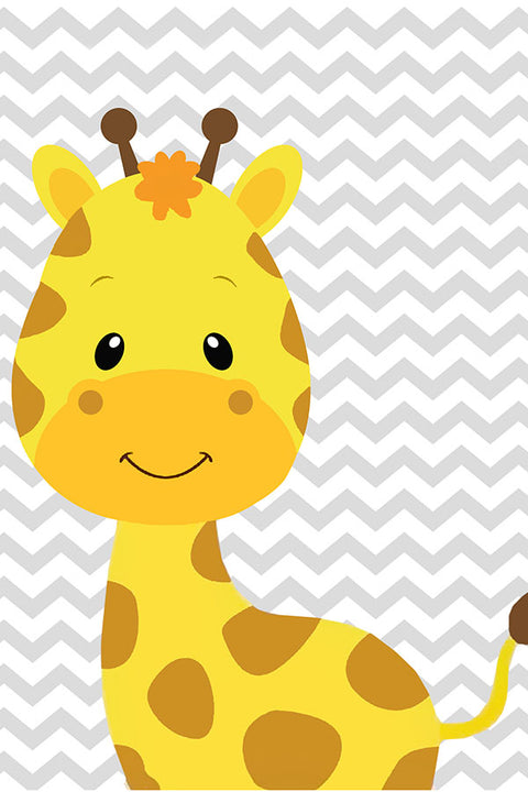 Poster Girafa - Quarto De Bebê - Baby Room - Infantil