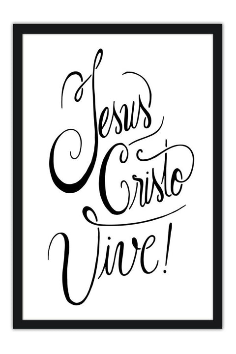 Poster Jesus Cristo Vive - Religião - Versículos - Frases
