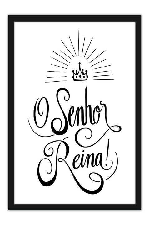 Poster O Senhor Reina - Religião - Versículos - Frases