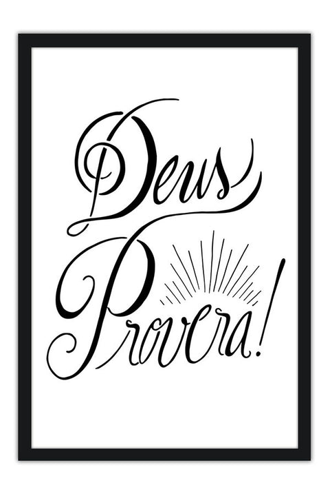 Poster Deus Proverá - Religião - Versículos - Frases