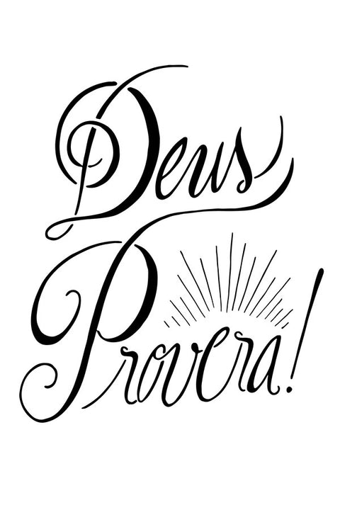 Poster Deus Proverá - Religião - Versículos - Frases