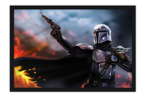 Poster The Mandalorian - Yoda - Séries