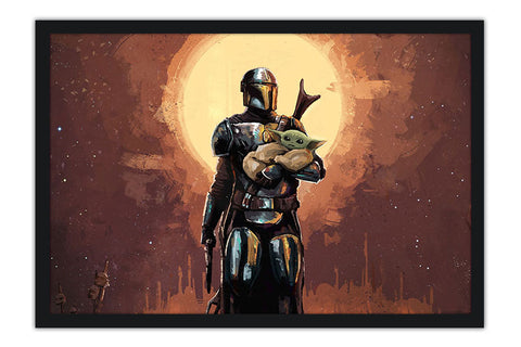 Poster The Mandalorian - Yoda - Séries
