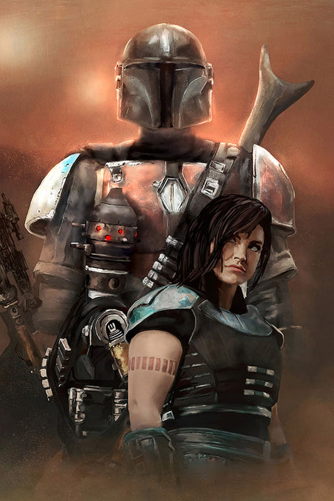 Poster The Mandalorian - Yoda - Séries