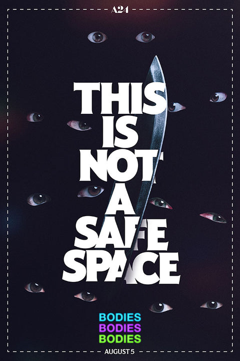 Poster Bodies Bodies Bodies - Morte Morte Morte - This Is Not A Safe Space - Filmes