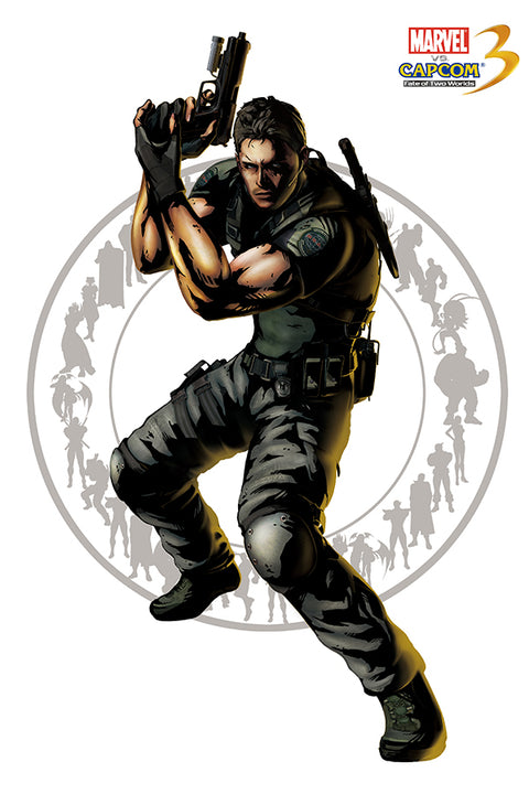 Poster Marvel Vs. Capcom - Chris Redfield - Games