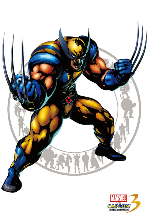 Poster Marvel Vs. Capcom - Wolverine - Games