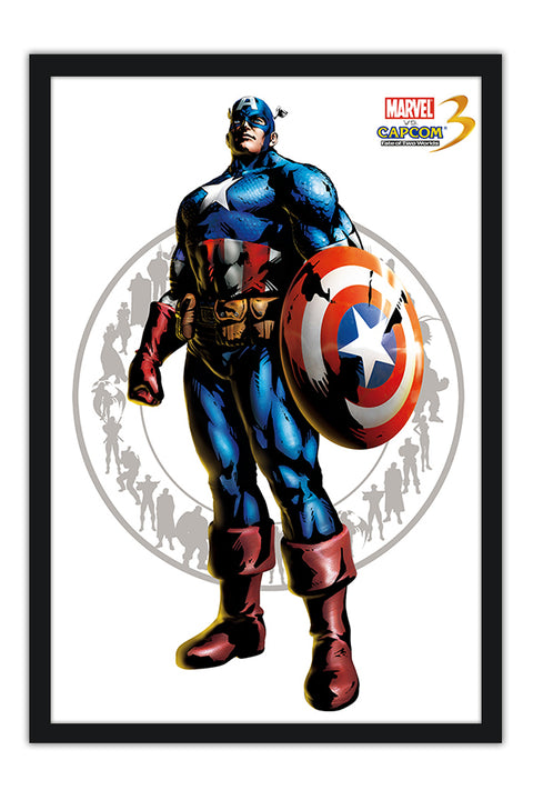 Poster Marvel Vs. Capcom - Captain America - Games