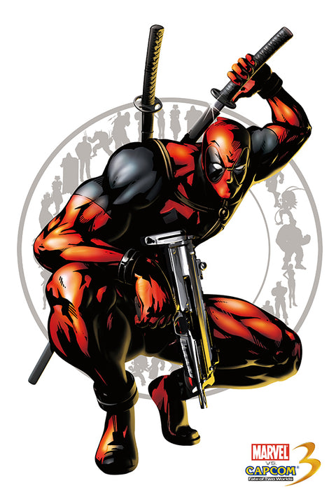 Poster Marvel Vs. Capcom - Deadpool - Games