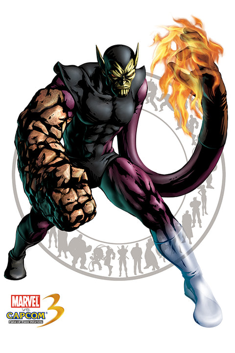 Poster Marvel Vs. Capcom - Super Skrull - Games
