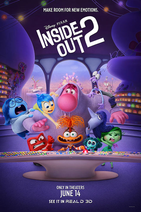 Poster Divertidamente 2 - Inside Out 2 - Animação - Infantil - Filmes