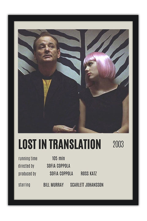 Poster Lost In Translation - Estilo Fotografia Vintage - Filmes